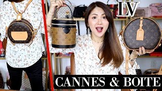 LOUIS VUITTON CANNES amp BOITE  REVIEW WHAT FITS COMPARISON MOD SHOTS  CHARIS ❤️ [upl. by Nortyad]