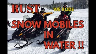 RUST We Ride NEW Snowmobiles on WATER [upl. by Hammock]