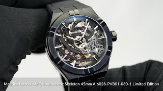 Maurice Lacroix AIKON Automatic Skeleton 45mm AI6028PVB010301 Limited Edition [upl. by Volnak]