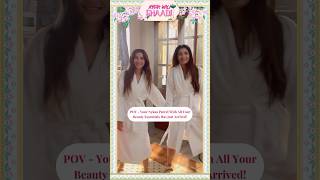 POV All Your Wedding Beauty Essentials Just Arrived Ft TheCisterCo  Nykaa Wali Shaadi Shorts [upl. by Kimbell]