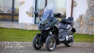 Kymco CV3 cel mai puternic și rapid scuter cu trei roți de serie existent pe piață [upl. by Ylsel450]