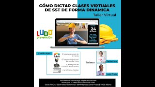 Taller OnLine Cómo hacer Capacitaciones Virtuales de SST Interactivas y Dinámicas [upl. by Torp]