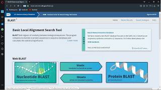 Exemple dutilisation de loutil dalignement local BLAST [upl. by Ytsrik]