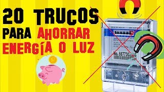 Cómo pagar menos LUZ 💡 20 TRUCOS para AHORRAR ENERGÍA eléctrica 💰 AHORRA 500 [upl. by Yttel928]