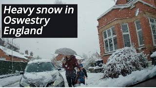 Road trip from Oswestry to Robert Jones and Agnes Hunt Hospital in Gobowen on a snowy morning [upl. by Norvin53]