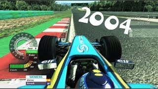 Assetto Corsa F1 2004 HUNGARORING  OnBoard Fernando Alonso  Renault F1 Team  R24 0118681 HD [upl. by Penrose]