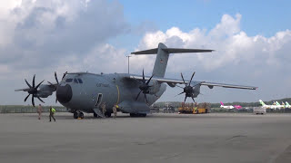 German Air Force Airbus A400M at Eindhoven Airbase [upl. by Aniteb565]