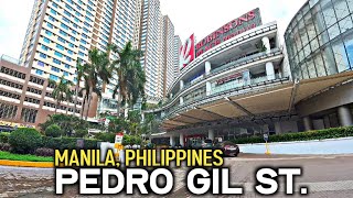 Pedro Gil Street Walking Tour  Manila Philippines [upl. by Danell]