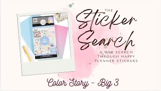 Color Story Big 3 Sticker Book Flip Through  Happy Planner MustHave 🌈✨ [upl. by Stahl]