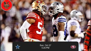 49ers vs Cowboys Week 8 SNF Preview with special guest Dave Canal [upl. by Ilime]