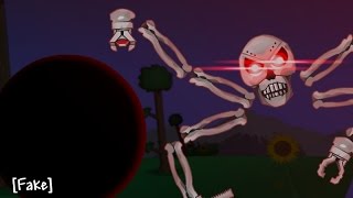 Stickman Vs Skeletron Prime  Terraria Animation Troll [upl. by Ahsem]