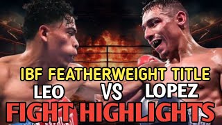 LUIZ ALBERTO LOPEZ VS ANGELO LEO FIGHTS HIGHLIGHTS  BOXING KNOCKOUT  BOXING LATEST 2024 [upl. by Manoop]