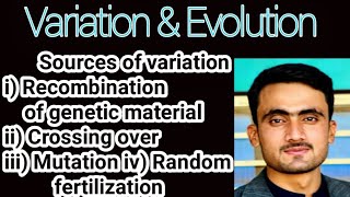 Variation and evolution Variation and evolution class 10 [upl. by Suirradal]