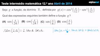 Trigonometria  Fórmulas  Matemática 12º Ano [upl. by Eladnwahs]