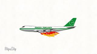 Green aiirlines flight 880 flipaclip project [upl. by Dedra]