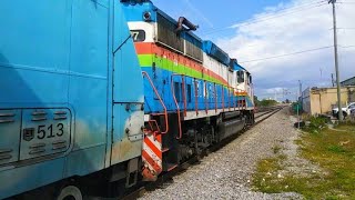 RARE TriRail locomotives lead both ways [upl. by Yleek]