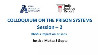 Colloquium on the Prison Systems  Session 2  Saturday October 5 2024 [upl. by Baudin602]