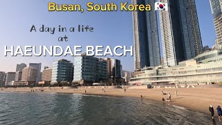 BUSAN VLOG  Haeundae Beach  A Must visit place in Busan  EatPrayLoveTravel [upl. by Siugram971]