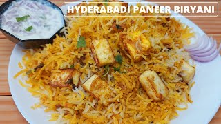 Hyderabadi Paneer Biryani  Restaurant Style Paneer Biryani  Lunch Recipe  Abithas Kitchen [upl. by Jean]