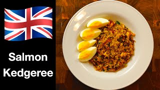 e032 Salmon Kedgeree inspired by Gordon Ramsay Salmon with curry rice served with hardboiled egg [upl. by Chryste519]