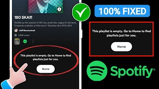 como consertar o problema de esta playlist do Spotify estar vazia  Esta playlist está vazia [upl. by Aynatal]