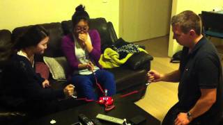 Korean girls nail white boy in electric shock game [upl. by Anneehs]