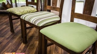 Basic Upholstering Dining Chairs  DIY by Tanya Memme As Seen On Home amp Family on Hallmark Channel [upl. by Weber]