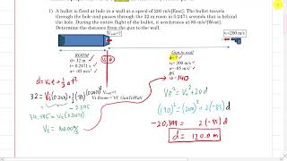 Physics 11  Chapter 2 Acceleration L2C  2step Questions [upl. by Robson]