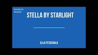 Stella by starlight  Ella Fitzgerald  JAZZ KARAOKE [upl. by Anonyw]