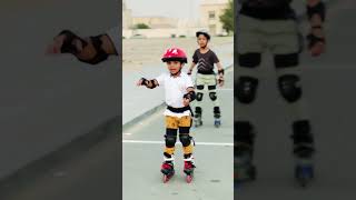 Mc skating and  freestyle skating cutebaby rollerskating 😊😊 [upl. by Nosyt342]