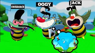 Bee Oggy With Cockroaches In BeeFace Roblox [upl. by Ahsilet]