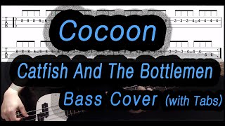 Catfish And The Bottlemen  Cocoon Bass cover with tabs 050 [upl. by Ahsin]