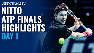 Thiem vs Tsitsipas Nadal vs Rublev  Nitto ATP Finals 2020 Day 1 Highlights [upl. by Adaran]