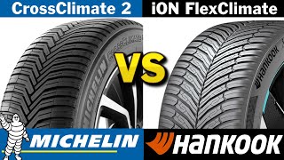 Michelin CrossClimate 2 vs Hankook iON FlexClimate 2024 REVIEW [upl. by Aniwde]