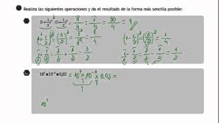 Destrezas p2  Operaciones con fracciones decimales y potencias [upl. by Koetke]