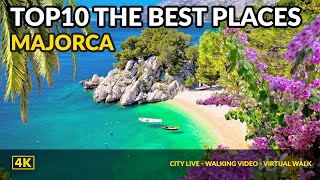 Top10 The best places and beaches in Mallorca  Areal Drone 4K Majorca [upl. by Aniretake]