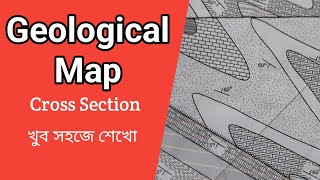 Geological Map Cross Section  Geography Practical [upl. by Ai]