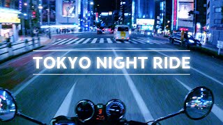 TOKYO NIGHT RIDE  IKEBUKURO→ NIHONBASHI   Pure Exhaust Sound  CB400SF 4K [upl. by Noiztneb]