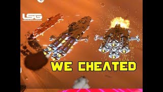 WE CHEATED  Multi Crew Battle  Space Engineers [upl. by Onid625]