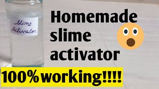 How to make slime activator at homehomemade slime activatorhome ingredients slime activator [upl. by Arymas]