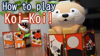 How to Play KoiKoi Hanafuda 花札 [upl. by Ahsennod]