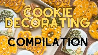 Satisfying cookie decorating compilation  Vintage Pooh 🍯🐝 cookiedecorating asmr relaxing icing [upl. by Leirrad]