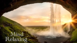 Peaceful music for…  Calm of mind  Stress relief  waterfall relaxingmusic [upl. by Annaeerb403]