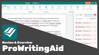 ProWritingAid  Review and Overview [upl. by Enaywd]