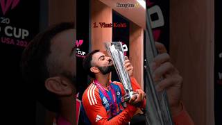 Top 10 cricketer in the World 🌎 cricket cricketlover india top [upl. by Yelsnya]