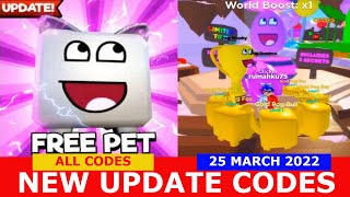 NEW UPDATE CODES POG EGG 3 NEW SECRET PETS Candy Clicking Simulator ROBLOX  ALL CODES [upl. by Nivlek693]