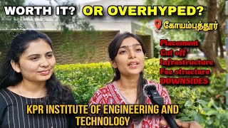 Top College In Coimbatore Interview with KPR Institute of Engineering and Technology Students [upl. by Aivle]