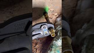 replacing a thinned out copper line in a basement plumber plumbing [upl. by Stacee]