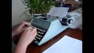 Typing session  1964 Remington Fleetwing Portable typewriter [upl. by Tlaw588]