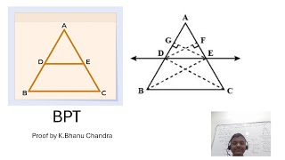 Basic proportionality theorem by k bhanu [upl. by Dorcea]